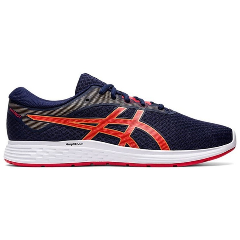 Calçados masculinos Asics Patriot 11 M 1011A568-402 vermelho azul marinho