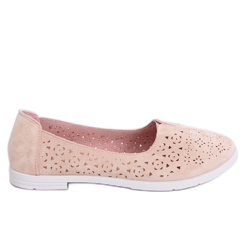 Bailarinas aberturas bege ZA02P Beige