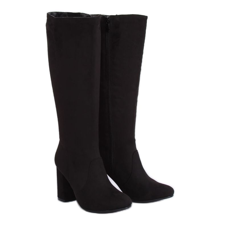 Botas pretas de salto alto PE252P Black Ii Species preto