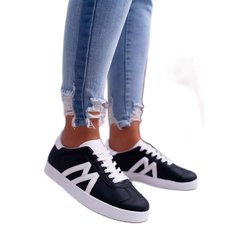 Sapatos esportivos femininos negros PQ-33 preto