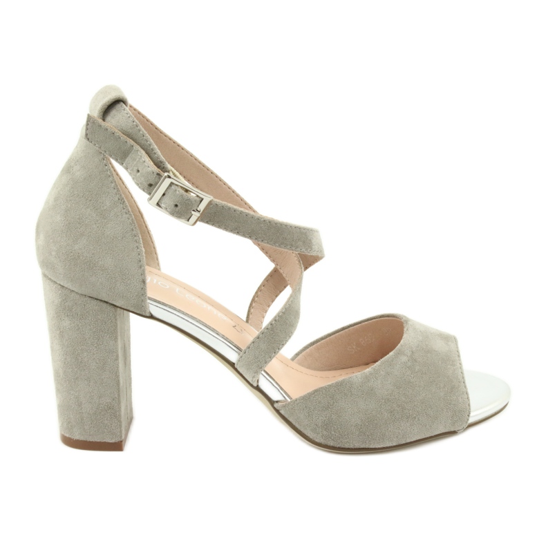 Sandálias gladiador cinza Sergio Leone SK865