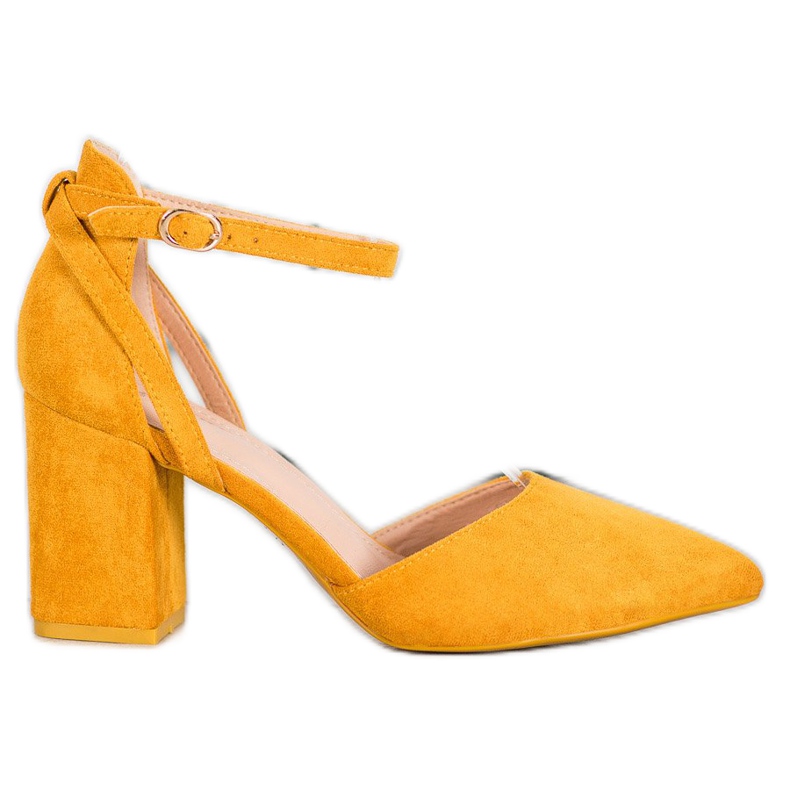 Seastar Bombas de camurça elegantes amarelo