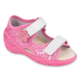 Sapatos infantis Befado pu 065X138 rosa cinza Sapatos infantis Befado pu 065X138 rosa cinza