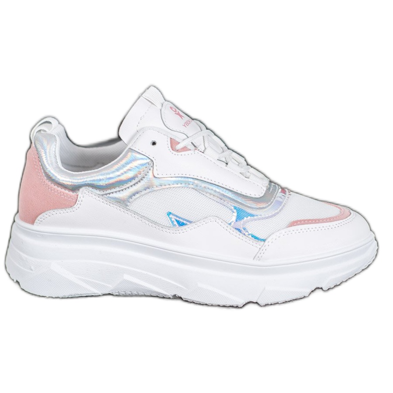 SHELOVET Tênis brancos elegantes multicolorido