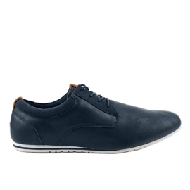 Sapatos casuais masculinos azul marinho 55383 azul-marinho
