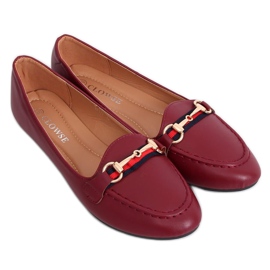 Mocassins Claret 9F177 Borgonha vermelho