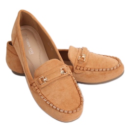 Mocassins camelo feminino 22-7 Camel castanho