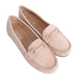 Mocassins bege feminino 22-7 Khaki