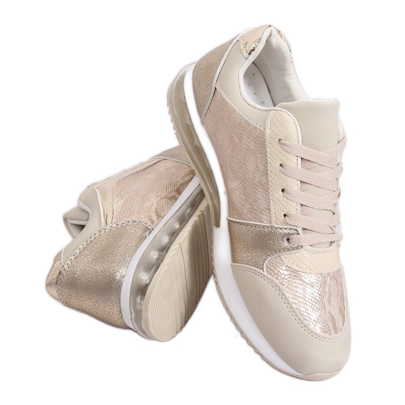 Sapatos esportivos femininos dourados BL206 Gold