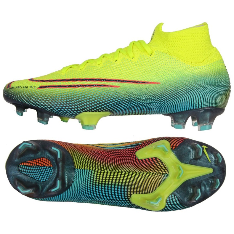 Chuteiras Nike Mercurial Superfly 7 Elite Mds Fg M BQ5469-703 multicolorido amarelo Chuteiras Nike Mercurial Superfly 7 Elite Mds Fg M BQ5469-703 multicolorido amarelo