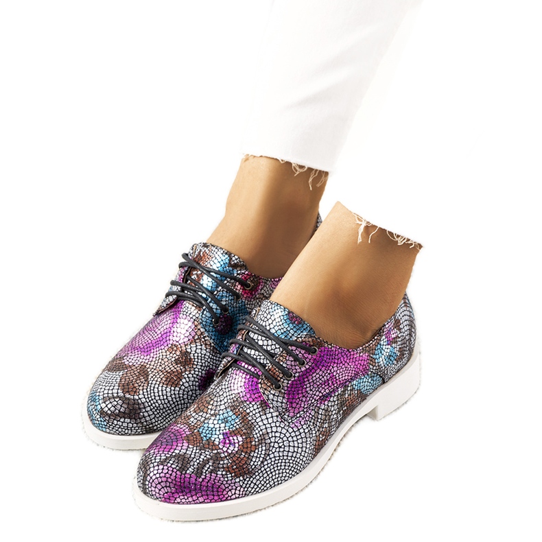 Sapatos clássicos de jazz floral preto ZG629-1