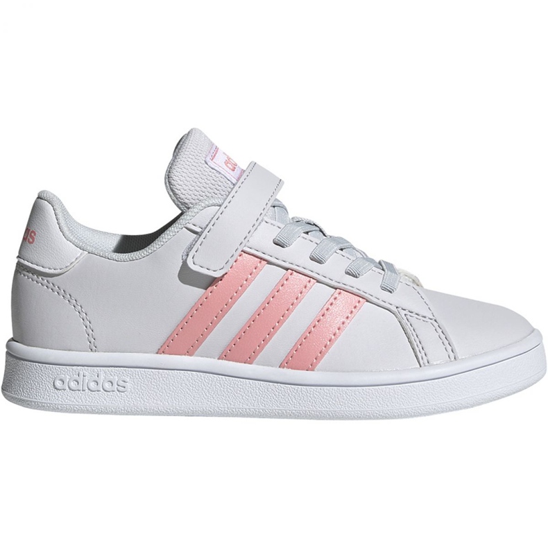 Sapatos Adidas Grand Court C Jr EG6737 branco rosa