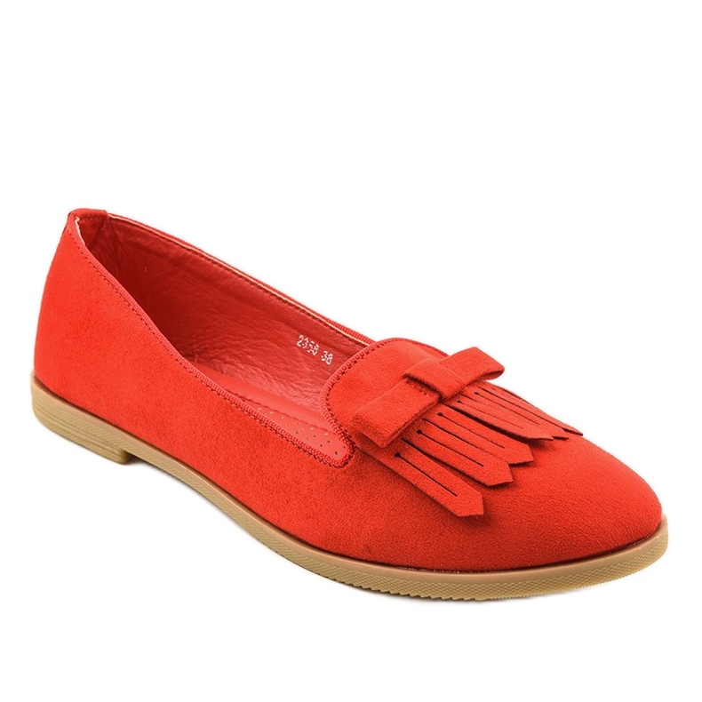 Mocassins de camurça ecológica Red Lordsy 2358 vermelho