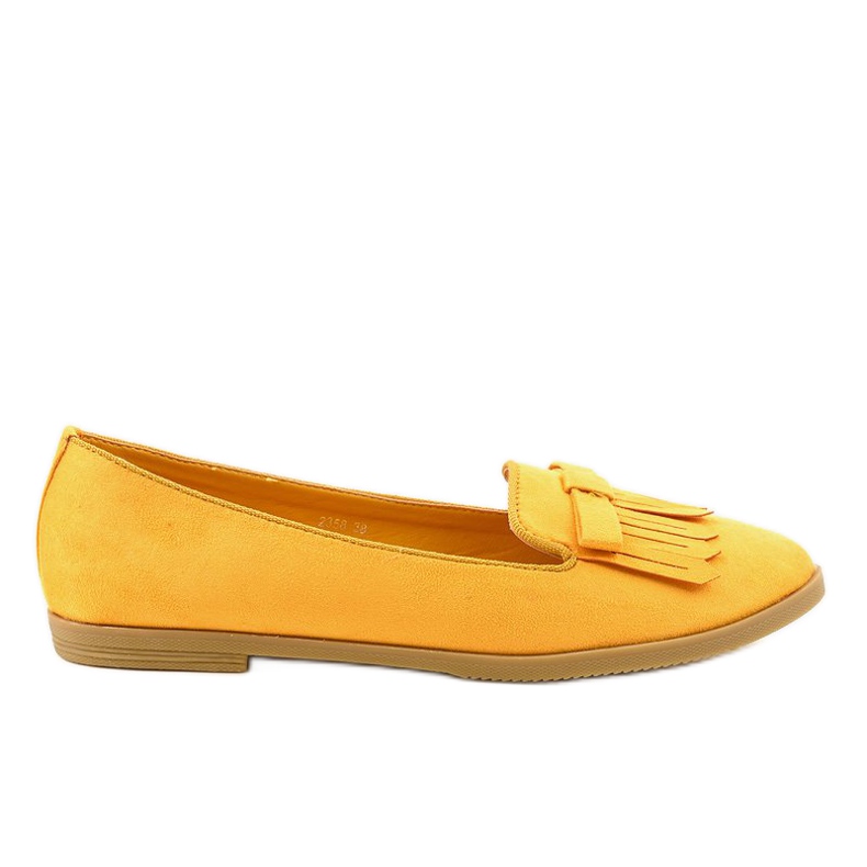 Mocassins lordsy eco-camurça amarela 2358 amarelo