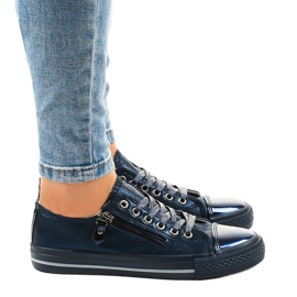 Tênis azul marinho brilhante TL-64 azul-marinho