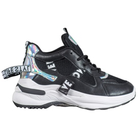 Weide Tênis elegantes com inscrições preto