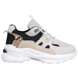 Weide Tênis de amor da moda marrom preto multicolorido