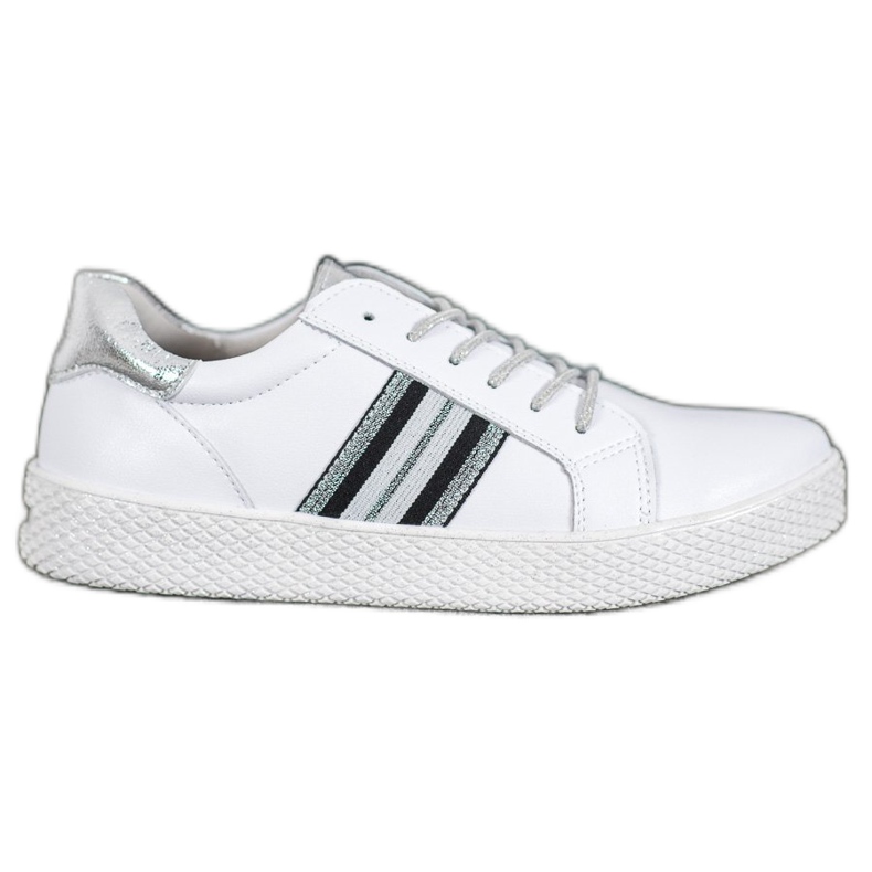 Filippo Sapatos de couro na plataforma branco