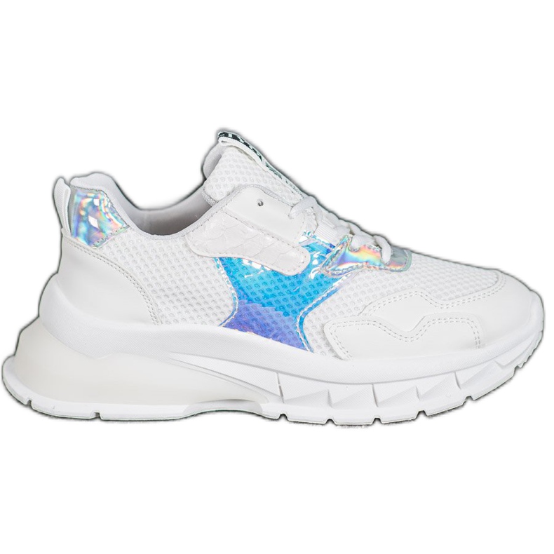 SHELOVET Tênis Com Malha branco