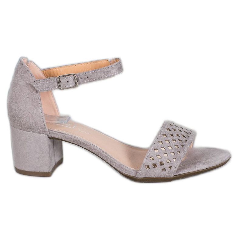 Filippo Sandálias elegantes de salto alto cinza