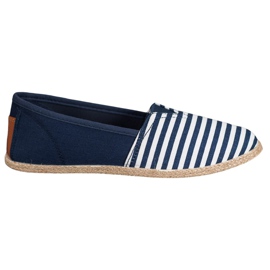 MCKEYLOR Striped Slipons azul