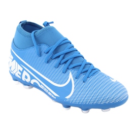 Chuteiras Nike Mercurial Superfly 7 Club FG / MG Jr AT8150-414 azul