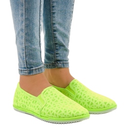 Tênis de Lycra Slip-On Verde HB-5 Tênis de Lycra Slip-On Verde HB-5