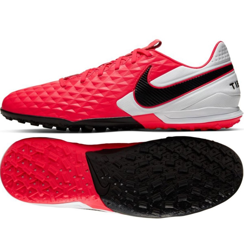 Chuteiras Nike Tiempo Legend 8 Pro Tf M AT6136-606 multicolorido vermelho