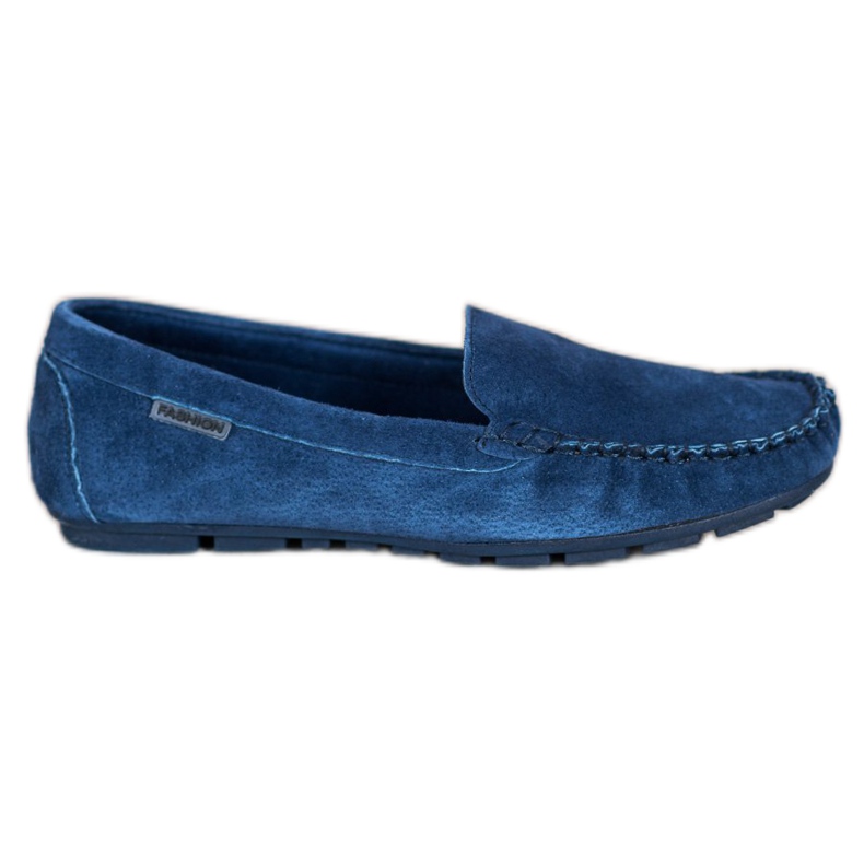 Vinceza Mocassins de Couro Clássicos azul