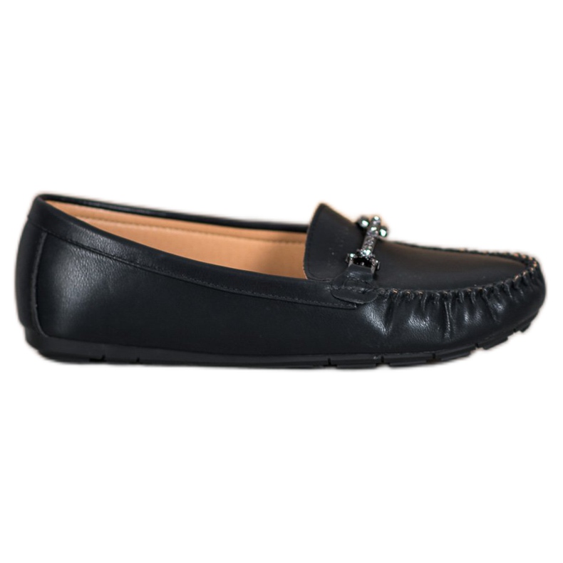 Fama Mocassins Com Zircônia Cúbica preto Fama Mocassins Com Zircônia Cúbica preto