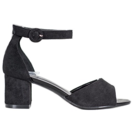 Sandálias casuais com salto alto VINCEZA preto