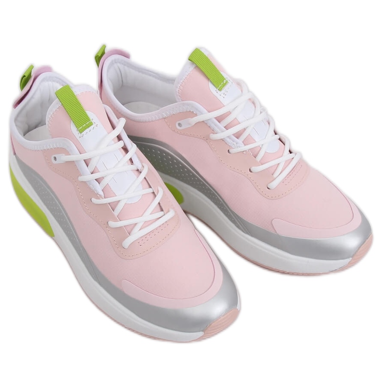 Sapatos esportivos femininos rosa YK106 GREY / PINK cinza
