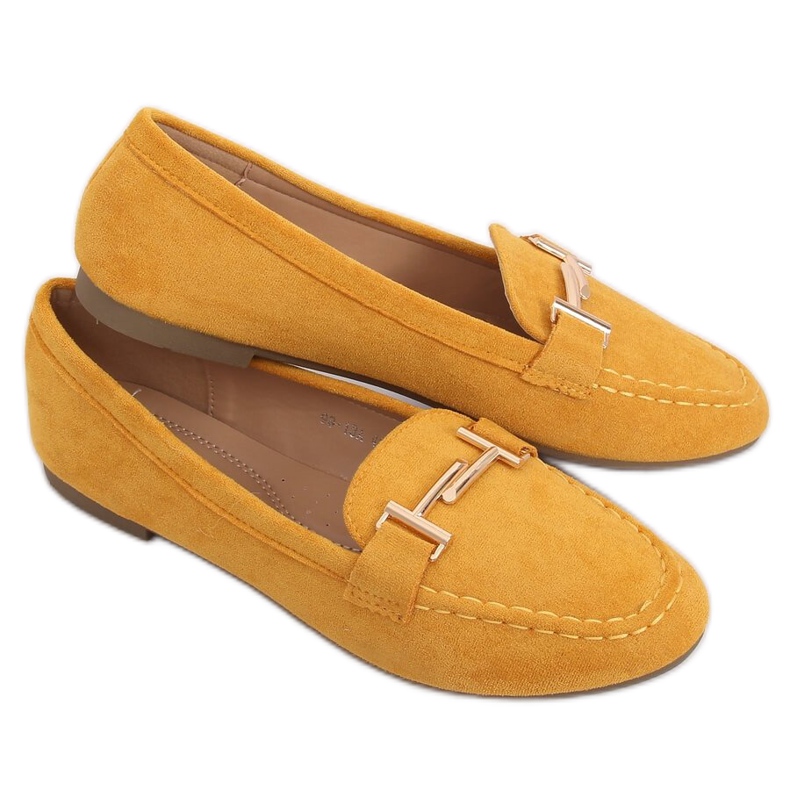 Mocassins femininos mel 99-13A amarelo