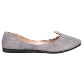 Bailarinas cinza com ornamento VINCEZA Bailarinas cinza com ornamento VINCEZA