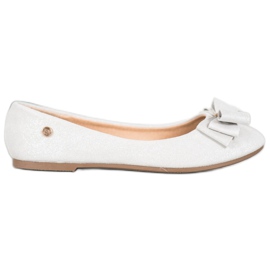 Bailarinas elegantes com um arco VINCEZA cinza Bailarinas elegantes com um arco VINCEZA cinza