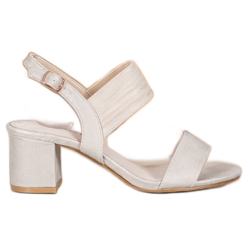 Goodin Sandálias casuais em um bar bege dourado