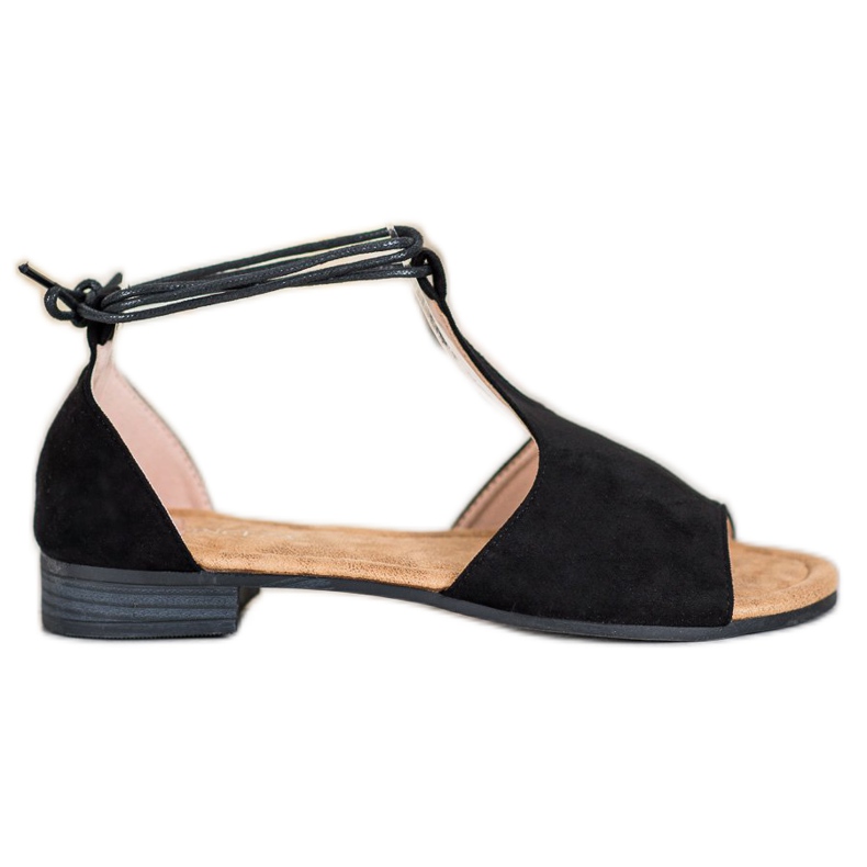 Sandálias VINCEZA amarradas preto