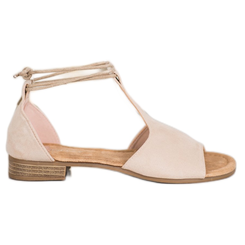 Sandálias VINCEZA amarradas castanho