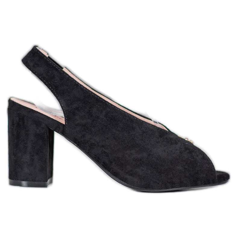 Sapatos elegantes em um poste VINCEZA preto