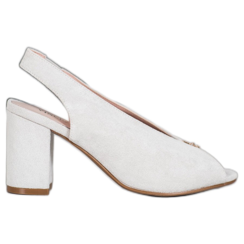 Sapatos elegantes em um poste VINCEZA prata