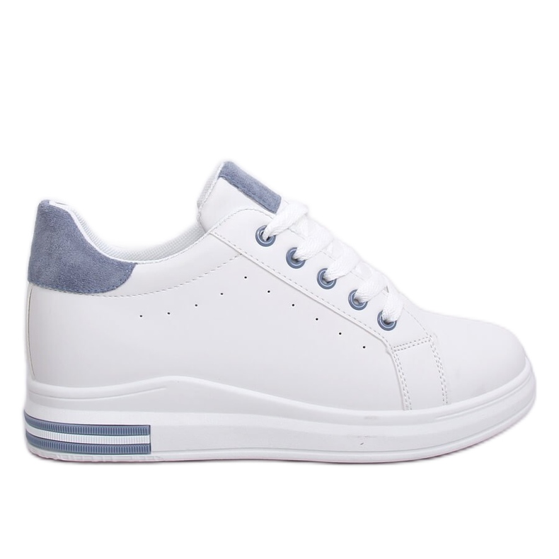 Tênis feminino branco L8035 Azul
