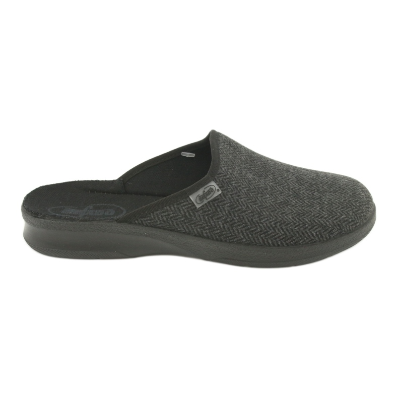 Sapatos masculinos Befado pu 548M022 preto cinza
