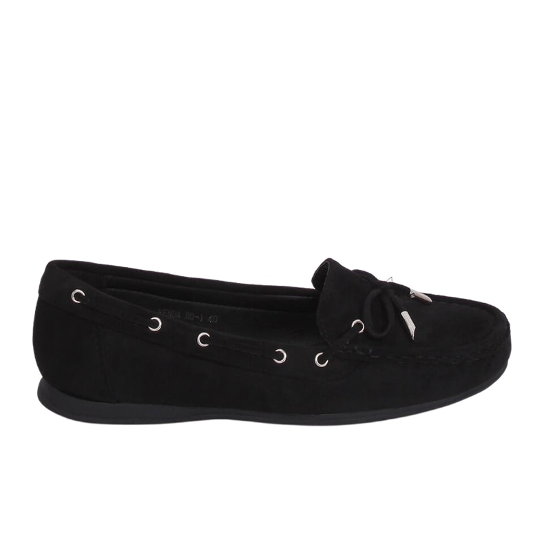 Mocassins femininos negros RQ-1 Preto