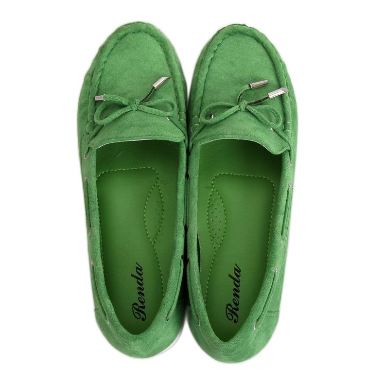 Mocassins femininos verdes RQ-1 Verde