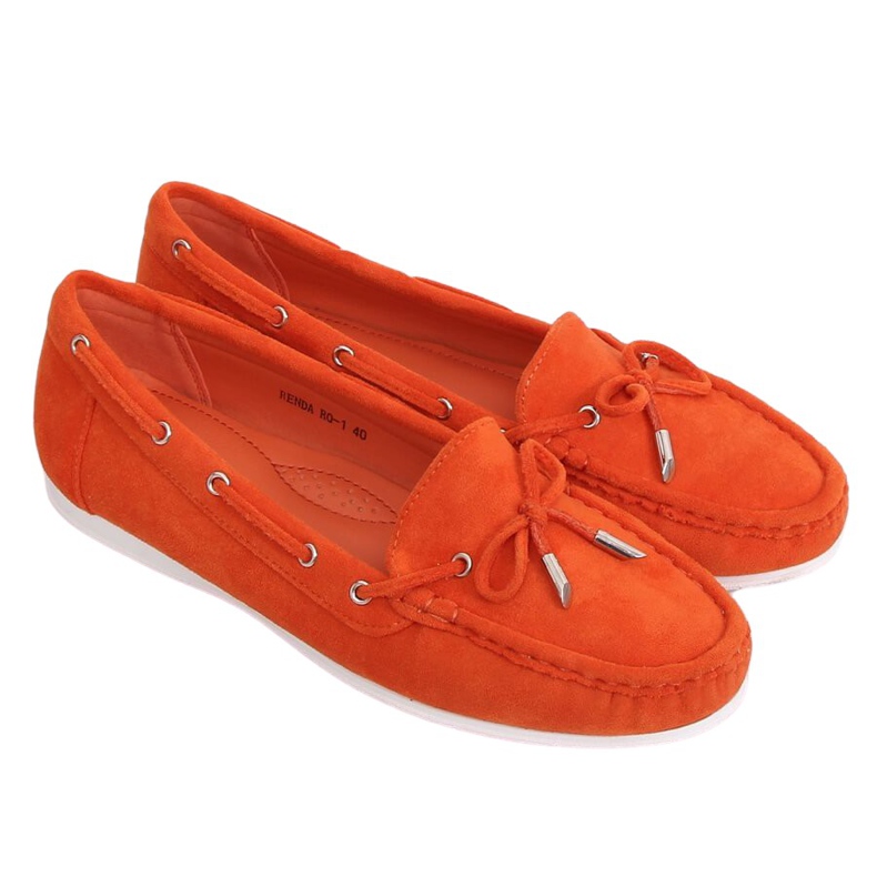 Mocassins femininos laranja RQ-1 Orange