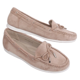 Mocassins bege feminino RQ-1 bege Mocassins bege feminino RQ-1 bege