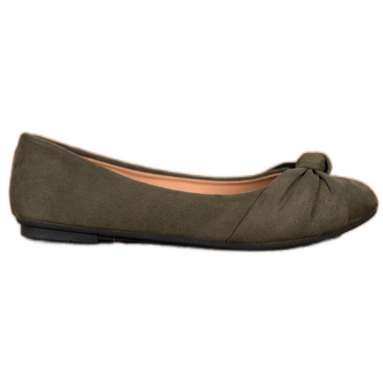 Clowse Bailarinas de camurça confortáveis verde Clowse Bailarinas de camurça confortáveis verde