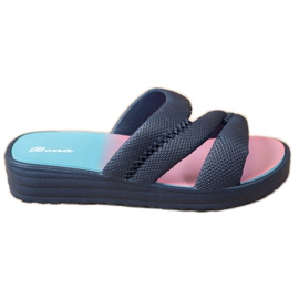 Bona Chinelos Confortáveis ​​Azul Marinho