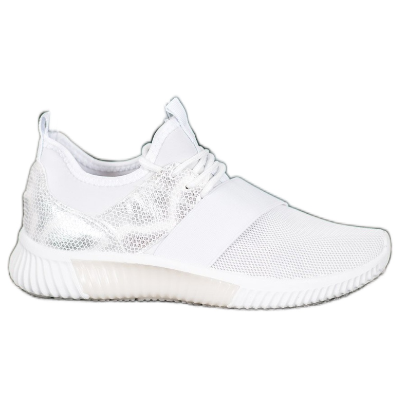 SHELOVET Calçados esportivos com elástico branco SHELOVET Calçados esportivos com elástico branco