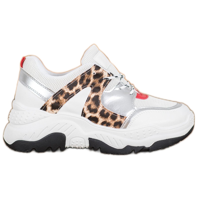 SHELOVET Tênis atados da moda branco